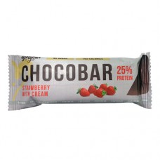 BootyBar Chocobar 25% Protein Клубника со сливками 40 грамм
