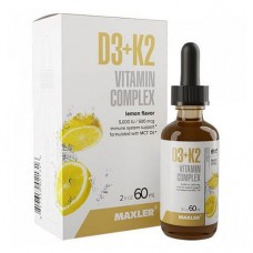 Maxler D3+K2 Vitamin Complex drops 60 миллилитров