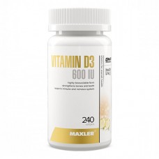 Maxler Vitamin D3 600IU 240 капсул