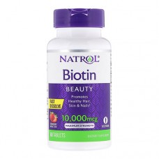 Natrol Biotin Beauty 10000 mcg 60 таблеток 