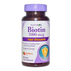 Natrol Biotin Fast Dissolve 5000 микрограмм 90 таблеток