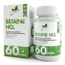 NaturalSupp Betaine HCL 500 мг 60 капсул