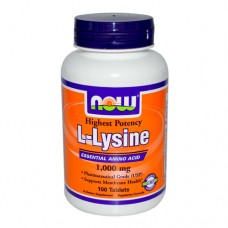 NOW L-Lysine Double Strenght 1000 миллиграмм