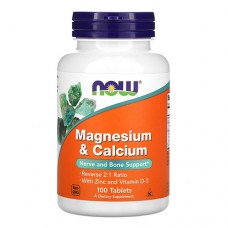 NOW Magnesium & Calcium 100 таблеток