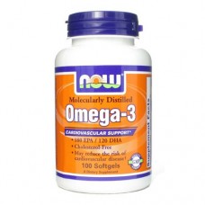 NOW Omega-3 100 капсул