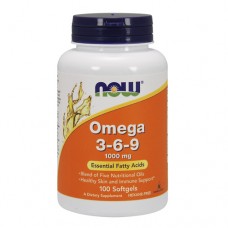 NOW Omega 3-6-9 100 капсул