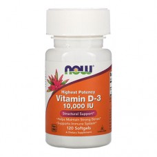 NOW Vitamin D-3 10,000 IU 120 капсул